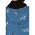 Designer Shrug with Inner abaya- French Blue